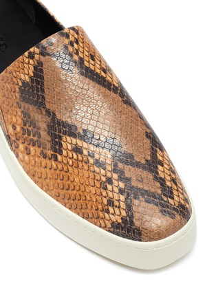 Detail View - Click To Enlarge - VINCE - 'Saxon-2' snake embossed leather slip-on loafers
