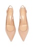 Detail View - Click To Enlarge - GIANVITO ROSSI - Slingback suede leather pumps