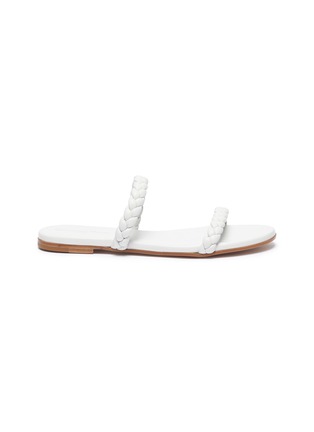 GIANVITO ROSSI | Woven leather flat sandals | Women | Lane Crawford
