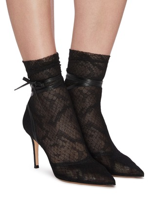 gianvito rossi lace booties