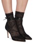 Figure View - Click To Enlarge - GIANVITO ROSSI - Strappy lace boots