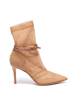 Main View - Click To Enlarge - GIANVITO ROSSI - Point toe lace boots