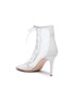  - GIANVITO ROSSI - 'Helena' open toe lace up mesh boots