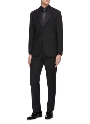 Figure View - Click To Enlarge - BRIONI - Wing collar tailored cotton shirt