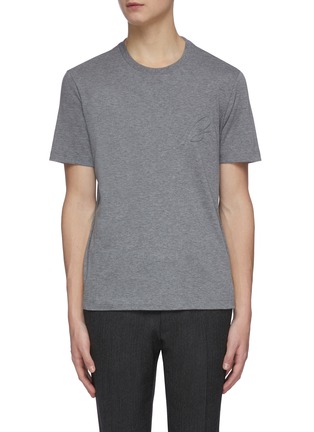 Main View - Click To Enlarge - BRIONI - B embroidered T-shirt