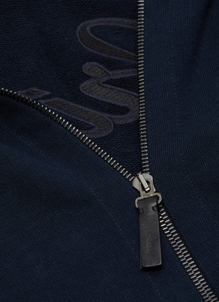  - BRIONI - Logo Embroidered Zip Front Hooded Jacket