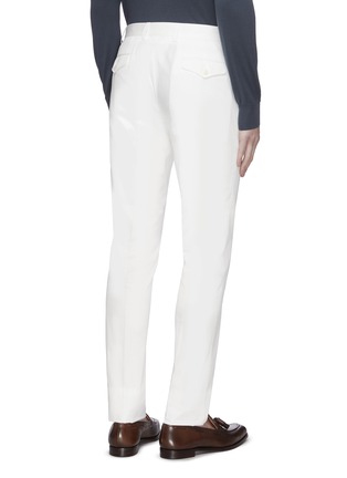 Back View - Click To Enlarge - BRIONI - Cotton stretch chino pants