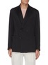 Main View - Click To Enlarge - BRIONI - Double-breasted Peak Lapel Silk Blend Blazer