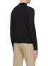 Back View - Click To Enlarge - BRIONI - Mock neck wool silk blend sweater