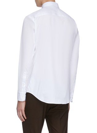 Back View - Click To Enlarge - BRIONI - Straight cut cotton shirt