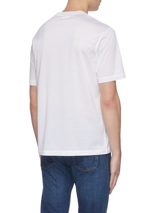 Back View - Click To Enlarge - BRIONI - Logo embroidered T-shirt