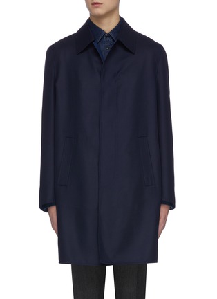 Main View - Click To Enlarge - BRIONI - Double faced wool car coat