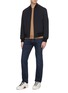 Figure View - Click To Enlarge - BRIONI - Logo embroidered merino wool sweater