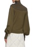 Back View - Click To Enlarge - CHLOÉ - Turtleneck rib panel wool knit top