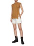 Figure View - Click To Enlarge - CHLOÉ - Side tie chunky knit vest