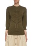 Main View - Click To Enlarge - CHLOÉ - Ruched drawstring front knit top