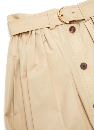 Detail View - Click To Enlarge - CHLOÉ - Buttoned up cotton poplin midi skirt