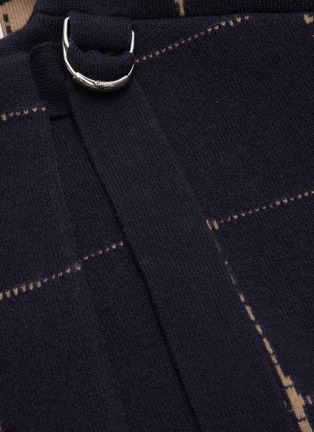  - CHLOÉ - Check jacquard knit crop jacket