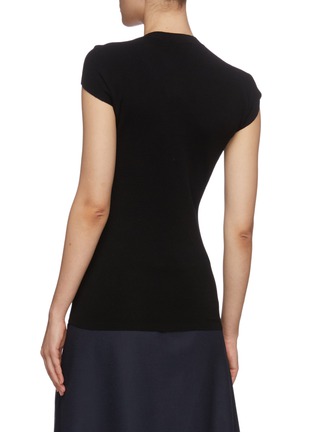 Back View - Click To Enlarge - CHLOÉ - Chain detail sleeveless wool knit top