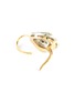 Detail View - Click To Enlarge - LANE CRAWFORD VINTAGE JEWELLERY - Diamond emerald 18k gold earrings