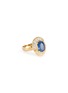 Main View - Click To Enlarge - LANE CRAWFORD VINTAGE JEWELLERY - Diamond sapphire 18k yellow gold ring