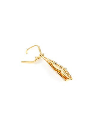 Detail View - Click To Enlarge - LANE CRAWFORD VINTAGE JEWELLERY - Diamond sapphire 18k gold drop earrings