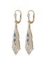 Main View - Click To Enlarge - LANE CRAWFORD VINTAGE JEWELLERY - Diamond sapphire 18k gold drop earrings