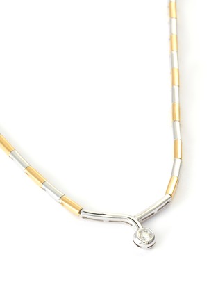 Detail View - Click To Enlarge - LANE CRAWFORD VINTAGE JEWELLERY - Solitaire diamond 18k gold necklace