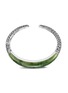Detail View - Click To Enlarge - JOHN HARDY - 'Classic Chain' jade silver graduated kick cuff