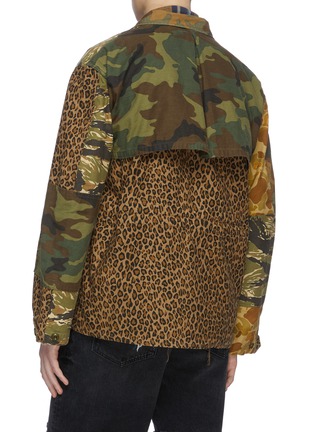 Back View - Click To Enlarge - R13 - Cinched waist camouflage print jacket