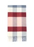 Detail View - Click To Enlarge - JOHNSTONS OF ELGIN - Block check print cashmere scarf