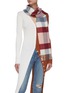 Figure View - Click To Enlarge - JOHNSTONS OF ELGIN - Block check print cashmere scarf