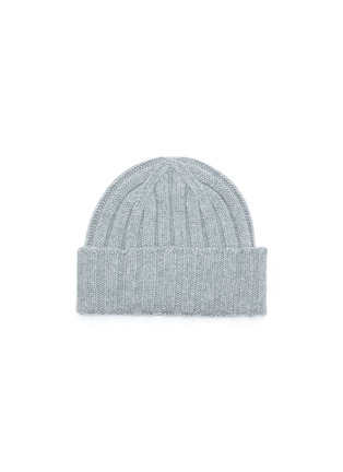 Main View - Click To Enlarge - JOHNSTONS OF ELGIN - Chunky ribbed cashmere beanie