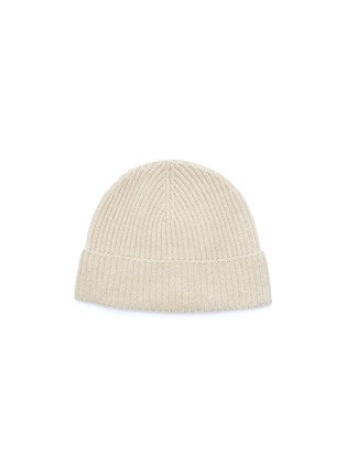Main View - Click To Enlarge - JOHNSTONS OF ELGIN - Ribbed cashmere beanie