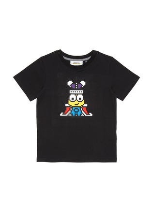 Main View - Click To Enlarge - 8-BIT - x Minions 'Mini King' cotton kids T-shirt