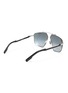 Figure View - Click To Enlarge - DIOR - Diorstreet1 Palladium metal frame angular sunglasses