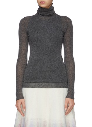 Main View - Click To Enlarge - SWAYING - Wool knit tank top and sweater set