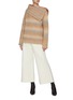 Figure View - Click To Enlarge - SWAYING - Flap collar gradient knit sweater