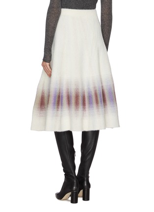 Back View - Click To Enlarge - SWAYING - Gradient flared knit skirt