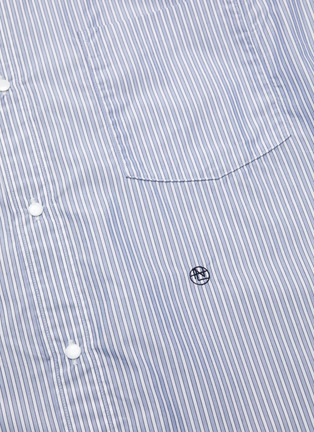  - NANAMICA - Pinstripe print cotton blend button up shirt