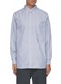 Main View - Click To Enlarge - NANAMICA - Pinstripe print cotton blend button up shirt