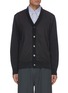 Main View - Click To Enlarge - NANAMICA - Hybrid wool sleeve taffeta cardigan