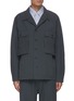 Main View - Click To Enlarge - NANAMICA - Double patch pocket nylon blend utility jacket