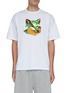 Main View - Click To Enlarge - MAISON KITSUNÉ - Neon fox print oversized T-shirt