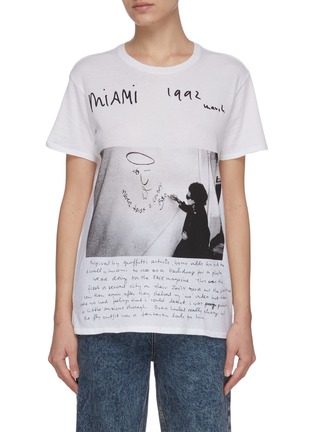 Main View - Click To Enlarge - R13 - 'U2 MIAMI' Cotton T-Shirt