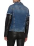 Back View - Click To Enlarge - R13 - 'Kelly' trucker jacket with leather sleeves