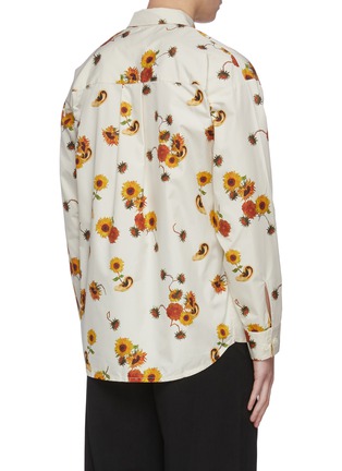 Back View - Click To Enlarge - INDICE STUDIO - Floral print button up shirt
