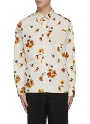 Main View - Click To Enlarge - INDICE STUDIO - Floral print button up shirt