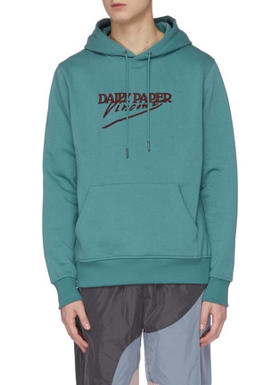 Main View - Click To Enlarge - DAILY PAPER - 'Van Jasage' vincent logo print hoodie