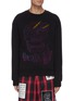 Main View - Click To Enlarge - HACULLA - 'Haculla Skull' embroidered contrast stitch sweatshirt